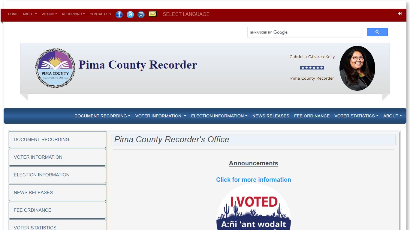 Pima County Recorder's Office - Home Page